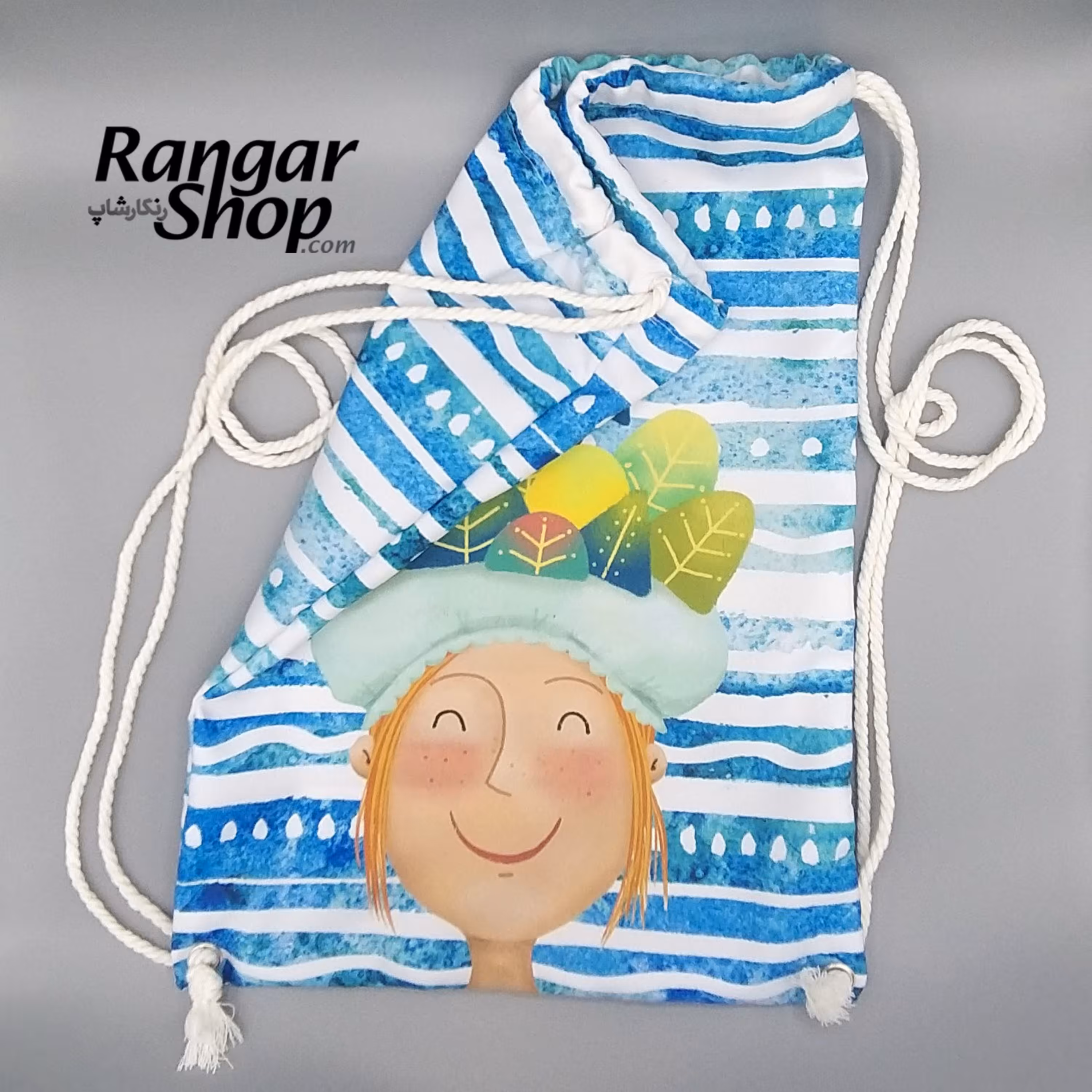 کوله جنس برزنت ظریف دورو چاپ کد KS04