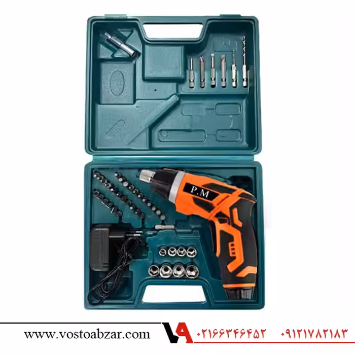 پیچ گوشتی شارژی 3.6 ولت پی ام مدل DM3.6V