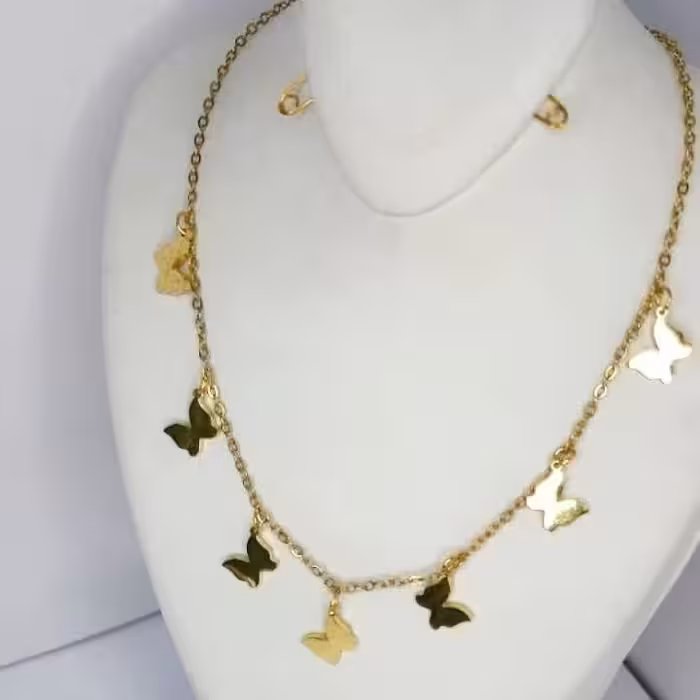 نیم ست استیل رنگ ثابت پروانه