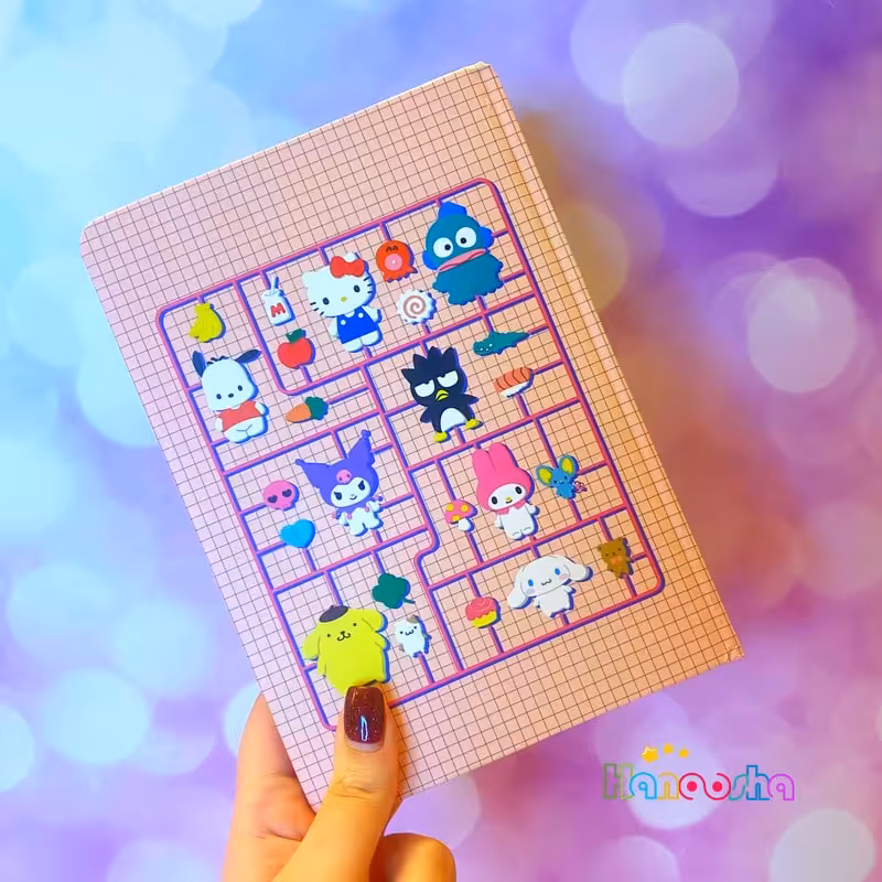 دفتر مشق 100 برگ کرومی و دوستان | هارد کاور پانداک کد 02