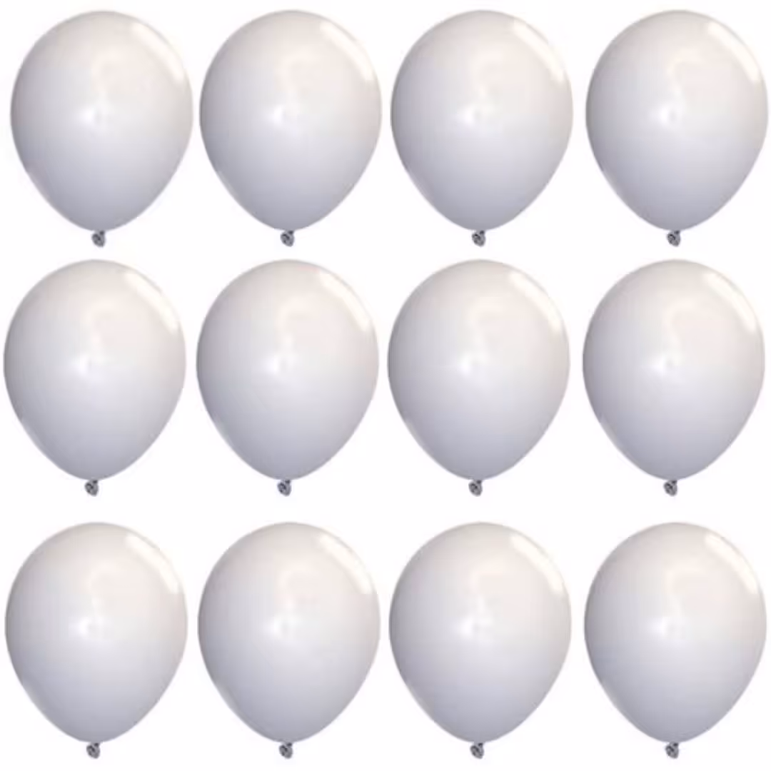 
بادکنک سفید 12 اینچ مجموعه 12 عدد