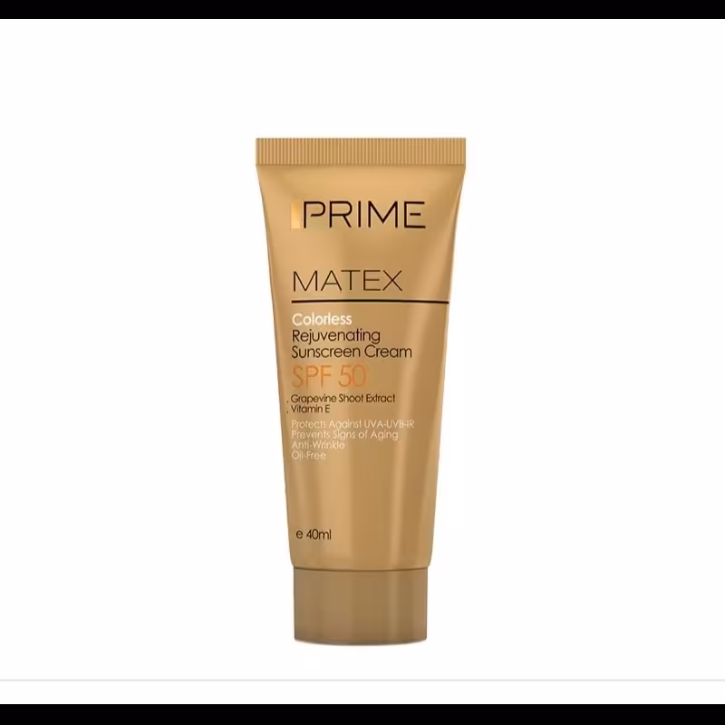 ضد آفتاب جوان کننده SPF50  فاقد رنگ پریم با حجم 40 میل 