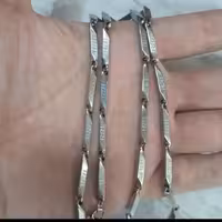 زنجیراستیل مردانه کبریتی درشت ورساچه ،ضد حساسیت و بدون تغییر رنگ