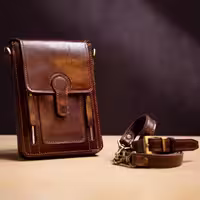 کیف مدارکی چرم  ساندرا
