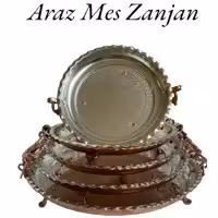 مجمعه مسی قطر 28 دسته دار پایه دار مسی( مجمع دیس میوه خوری وپلوخوری سینی مسی ) نانو