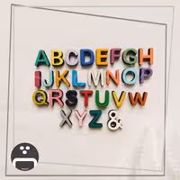 پک مگنت حروف انگلیسی ،سایز هر حرف 1/5 سانت