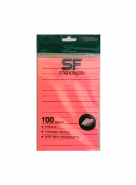 کاغذ یادداشت چسب دار 100 برگ 10×15.2 سانتی متر اس اف | چی بخونم