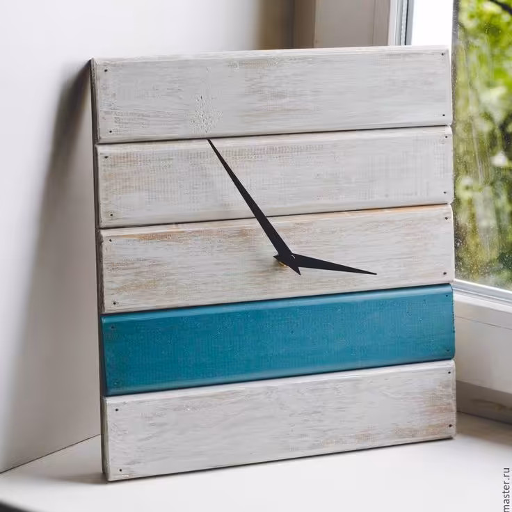 ساعت دیواری چوبی ، موتور آرام گرد و بی صدا