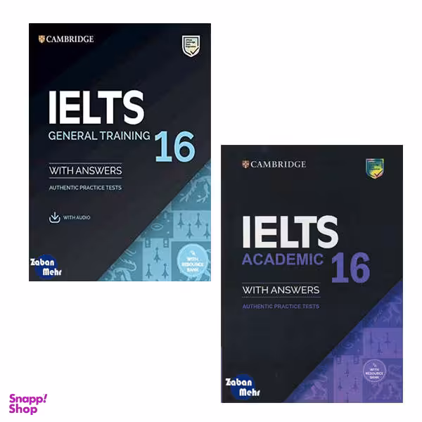 کتاب Cambridge IELTS 16 Academic_General اثر جمعی از نویسندگان انتشارات زبان مهر 2 جلدی
