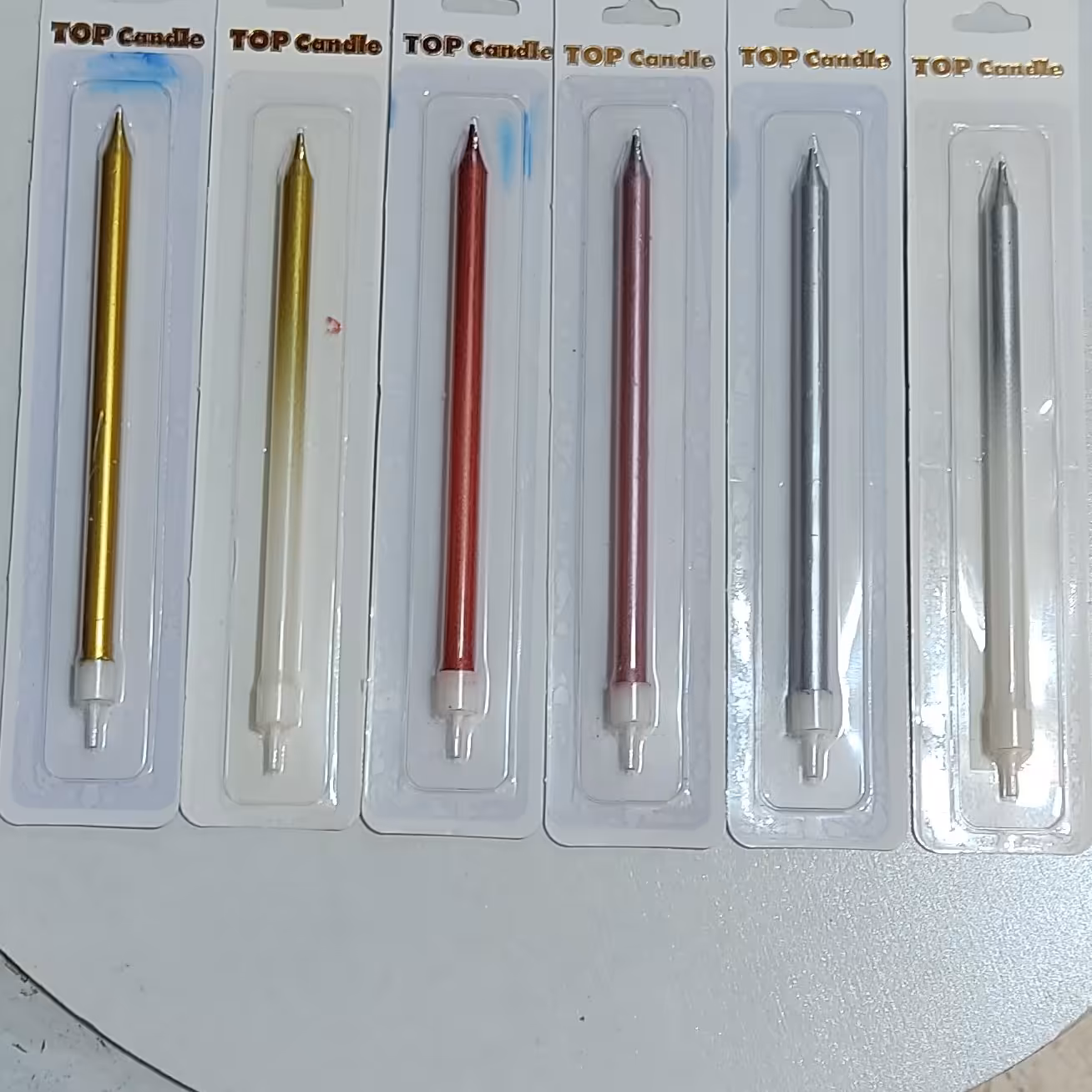 شمع تکی برای روی کیک ارتفاع با پایه 16 سانت