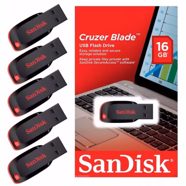 فلش مموری سن دیسک مدل Cruzer Blade CZ50 ظرفیت 16 گیگابایت