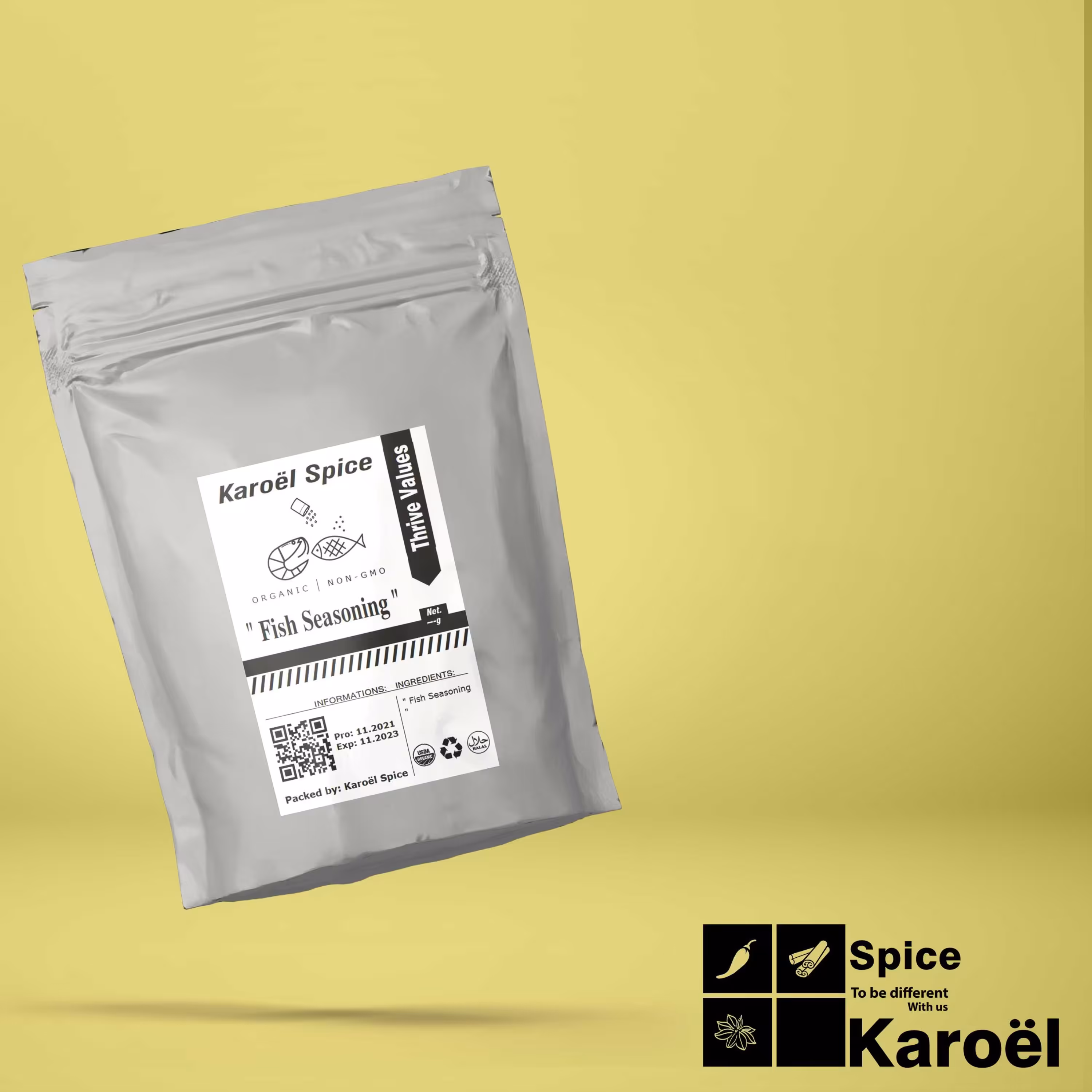 ادویه میگو و ماهی500گرم(KFC)