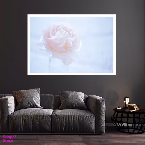 تابلو بکلیت طرح طبیعت و گل رز مدل قاب شاسی W-s8562