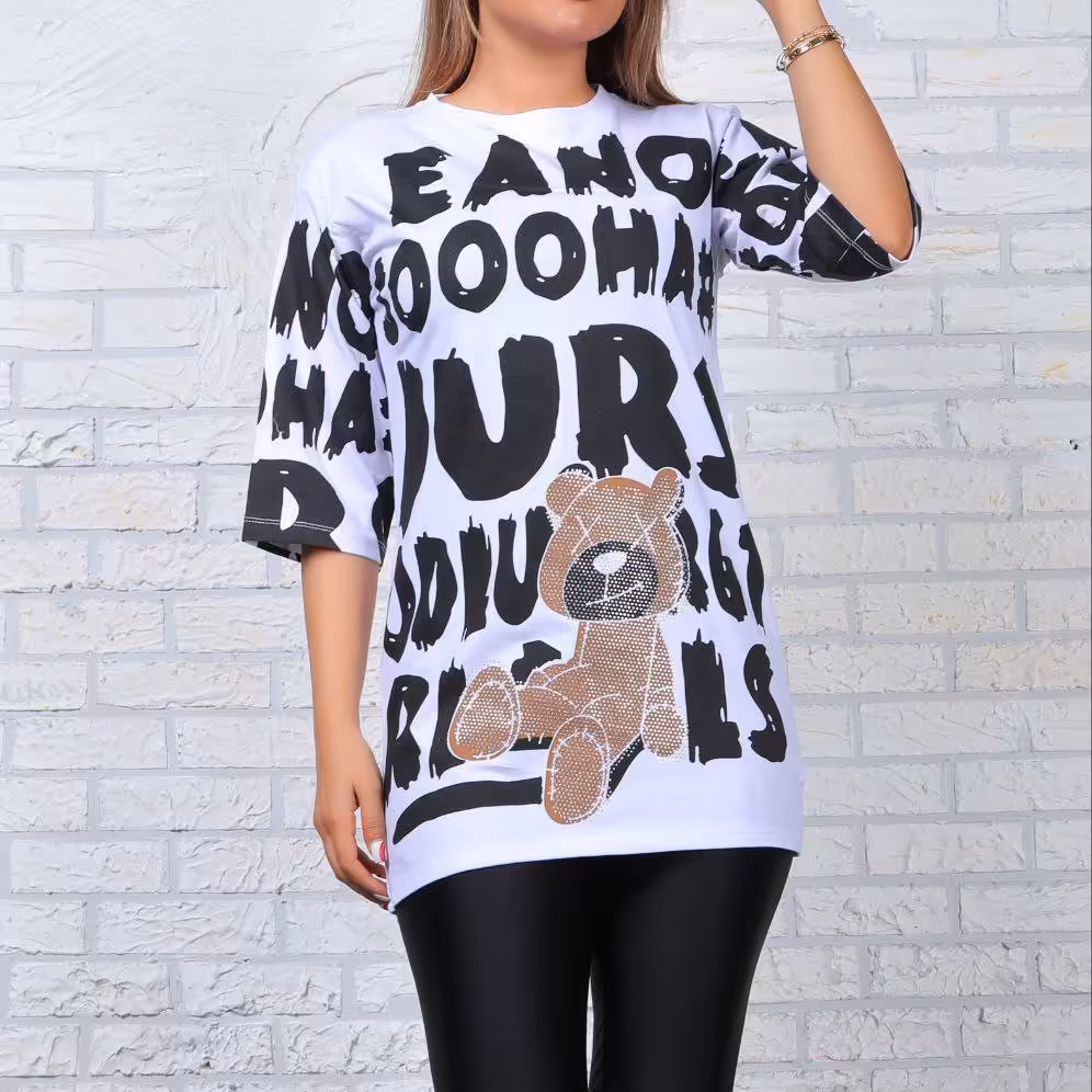 تیشرت لانگ خرسی