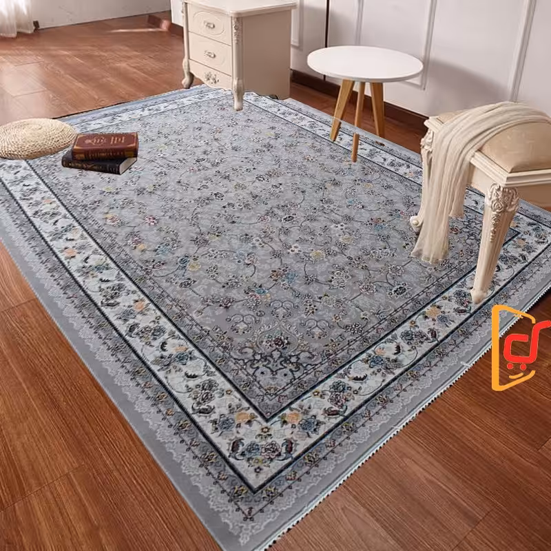 فرش ماشینی نقشه گیلدا رنگ فیلی12متری700شانه تراکم 2100