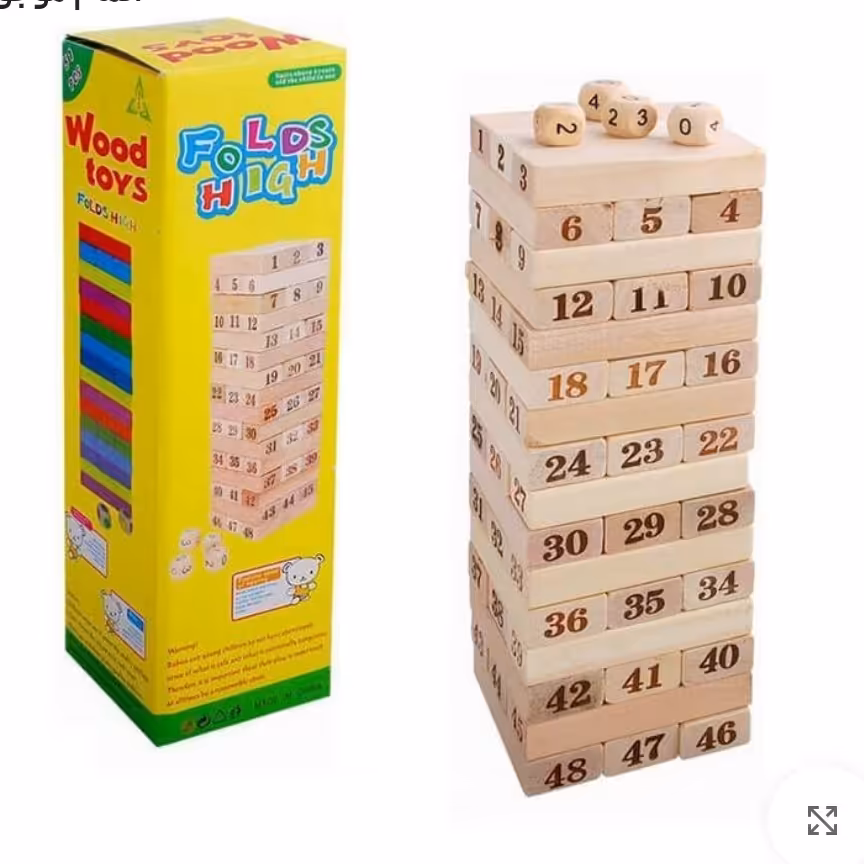 جنگا 48قطعه. wood toys