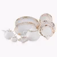 سرویس غذاخوری شهرزاد کلودیا 108 پارچه چینی زرین