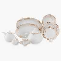 سرویس غذاخوری شهرزاد کلودیا 108 پارچه چینی زرین