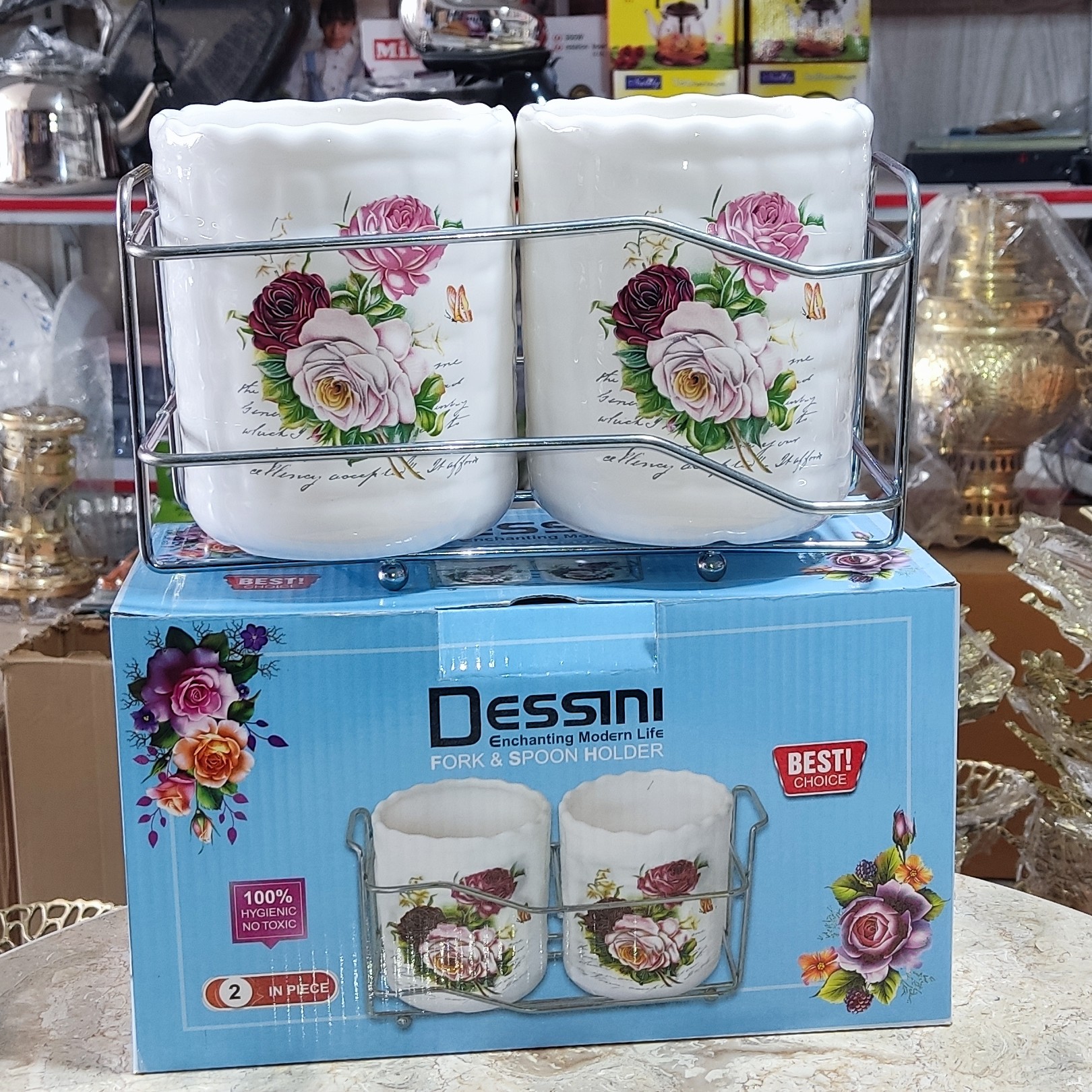 جا قاشقی دوقلو رومیزی