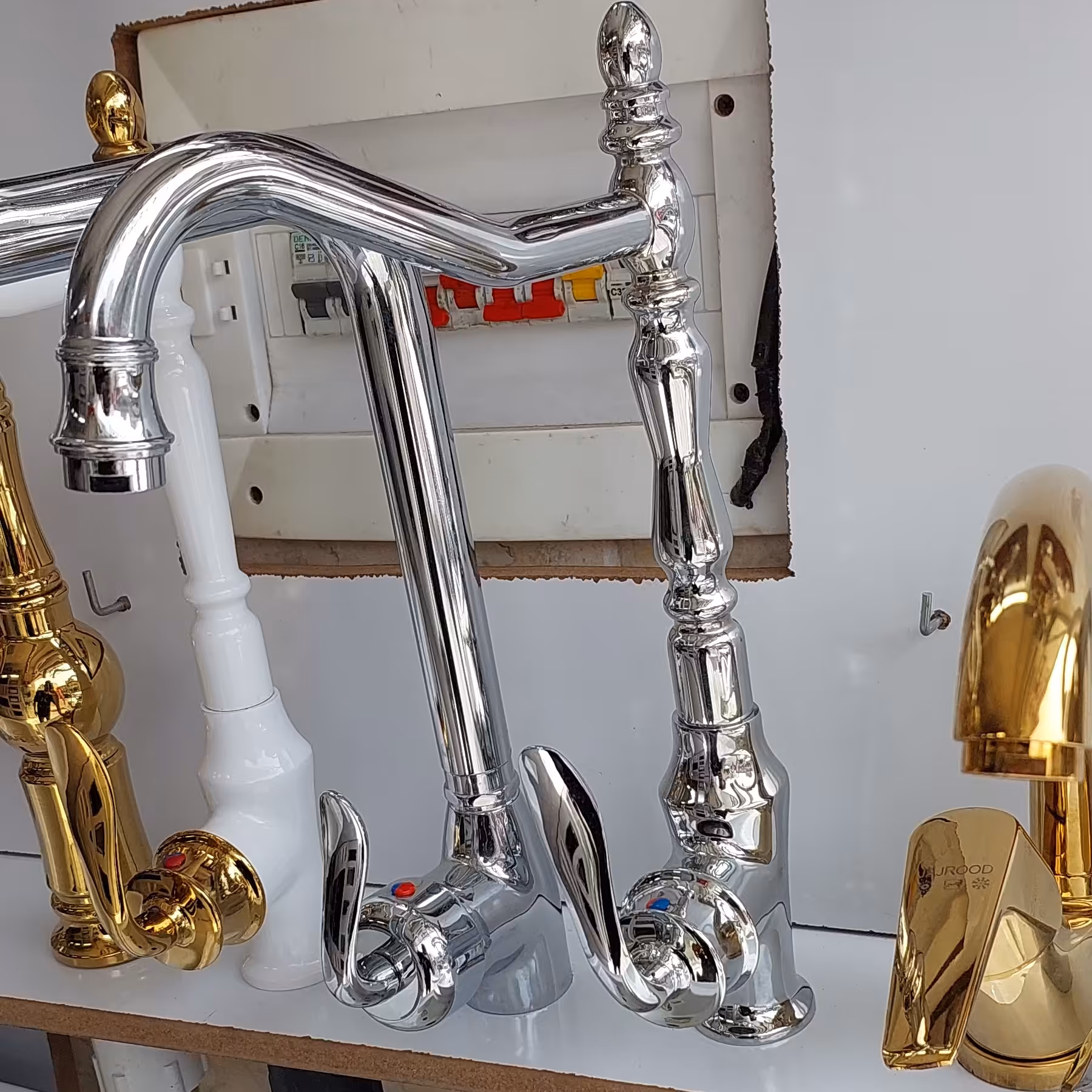 شیر ظرفشویی مدل بامبو قاجاری کروم