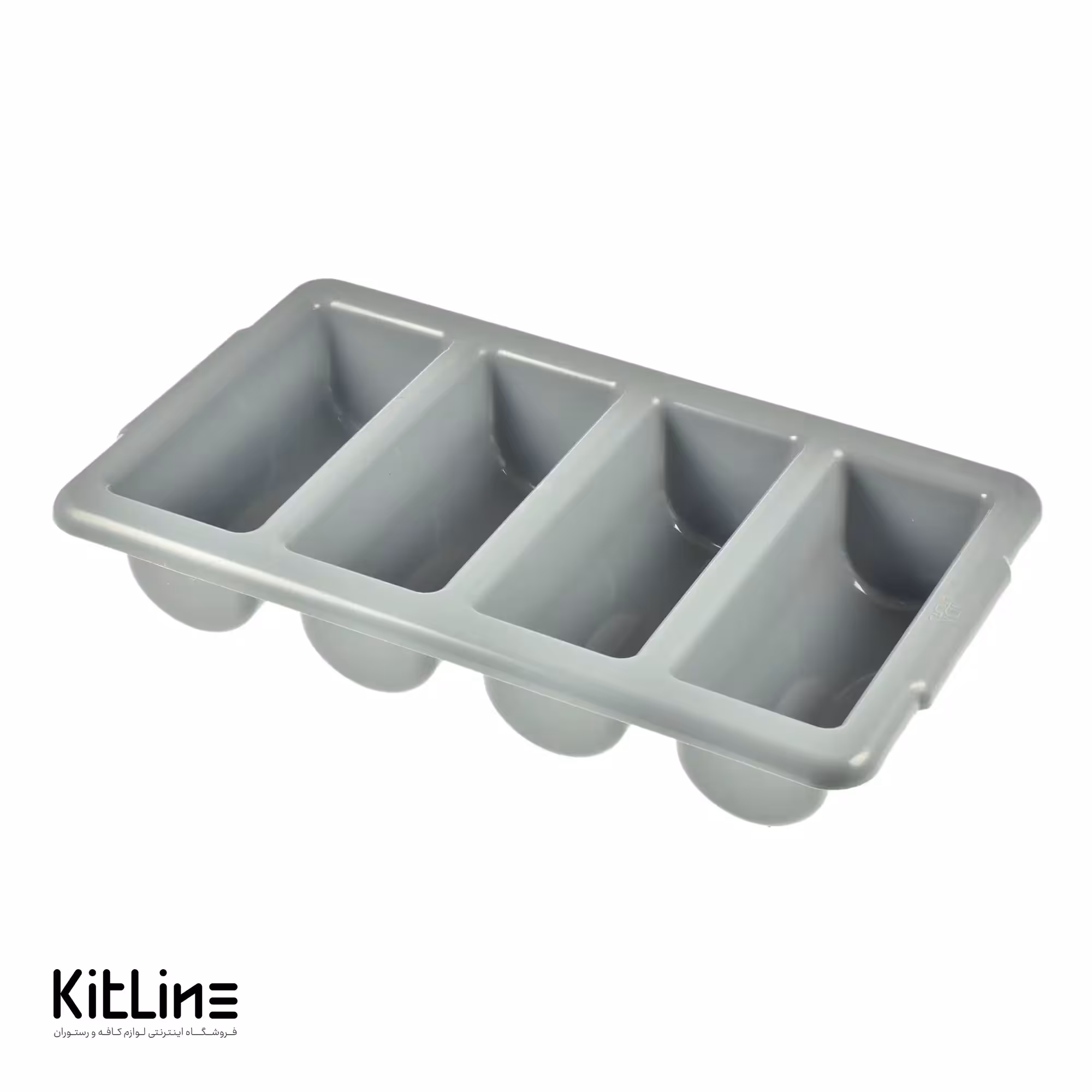 جای قاشق چنگال پلاستیکی 32.5×52.5 سانتیمتری طوسی