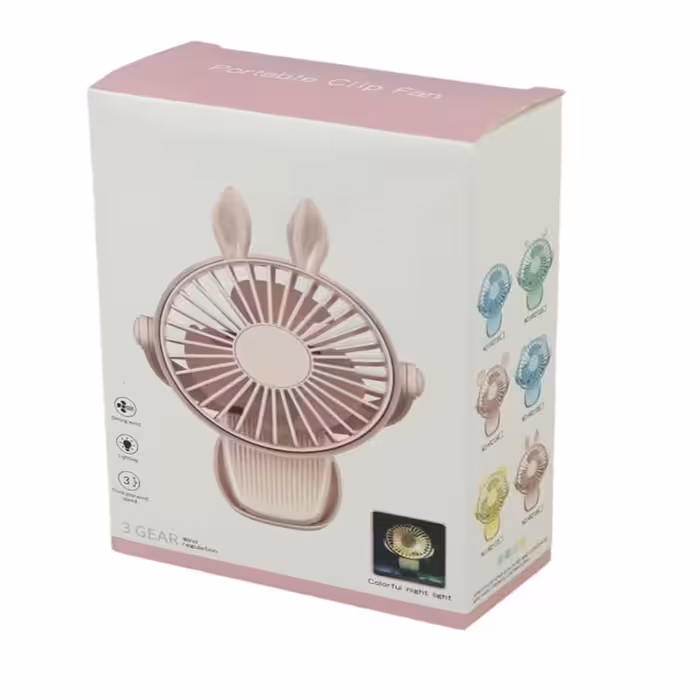 پنکه گیره دار شارژی HR2139 مدل خرگوشی آبی