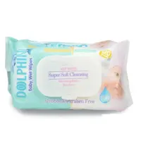 دستمال مرطوب کودک دلفین Dolphin بسته 120 عددی