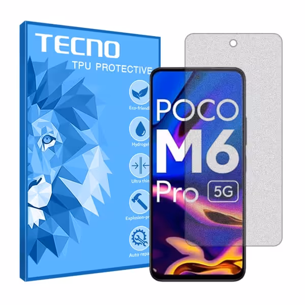 گلس شیائومی Poco M6 Pro 5G مدل هیدروژلی مات برند تکنو کد S