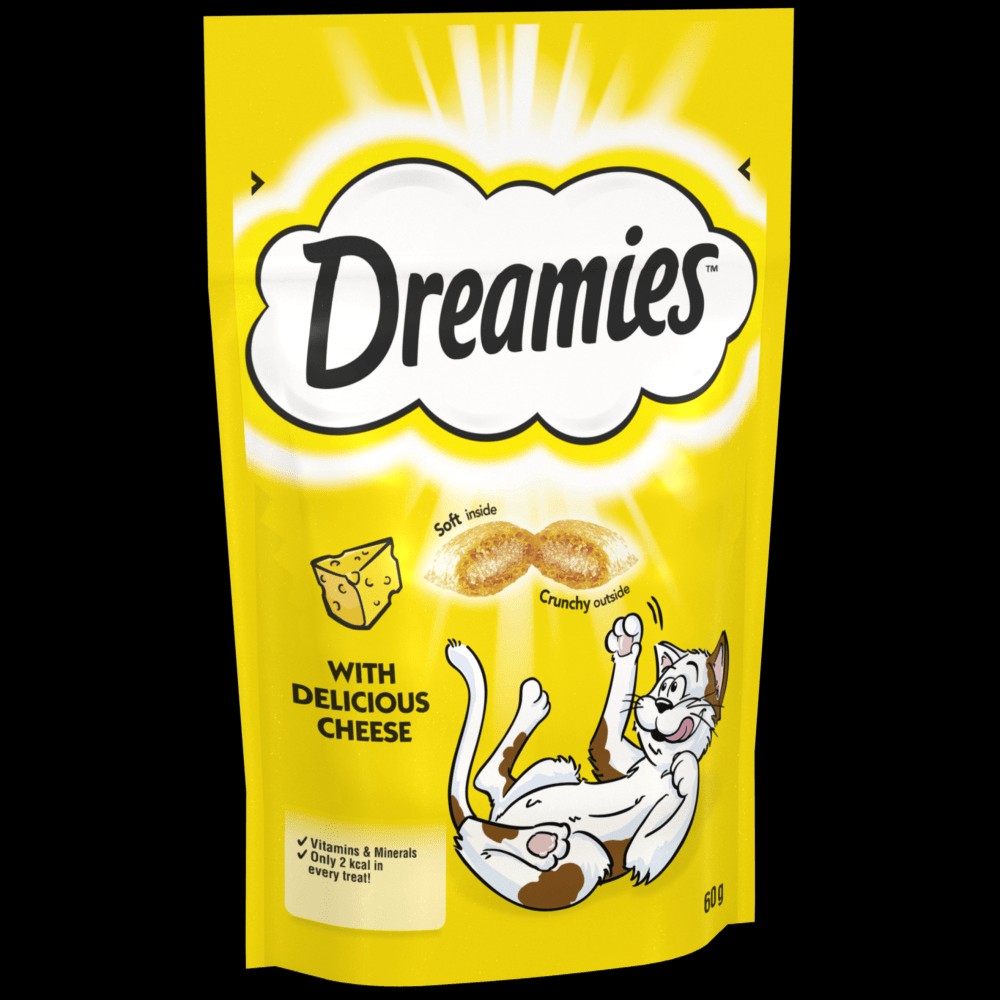 غذای تشویقی گربه دریمیز با طعم پنیر با وزن 60 گرم Dreamies Cheese 