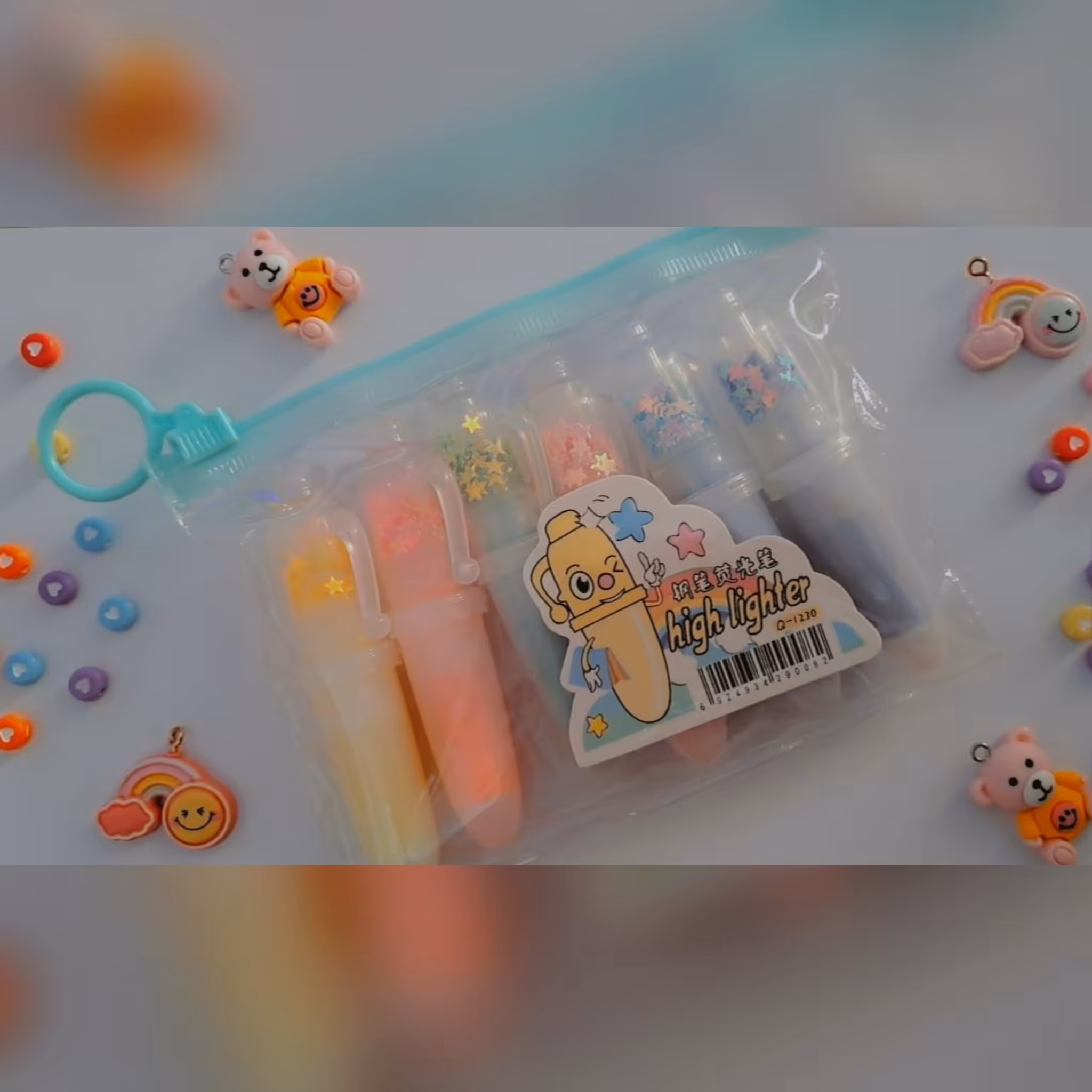 هایلایت طرح روان نویس بسته 6 عددی