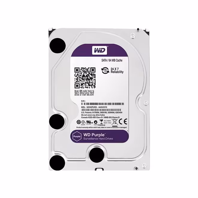 هارددیسک اینترنالWestern Digital Purple- 8TB