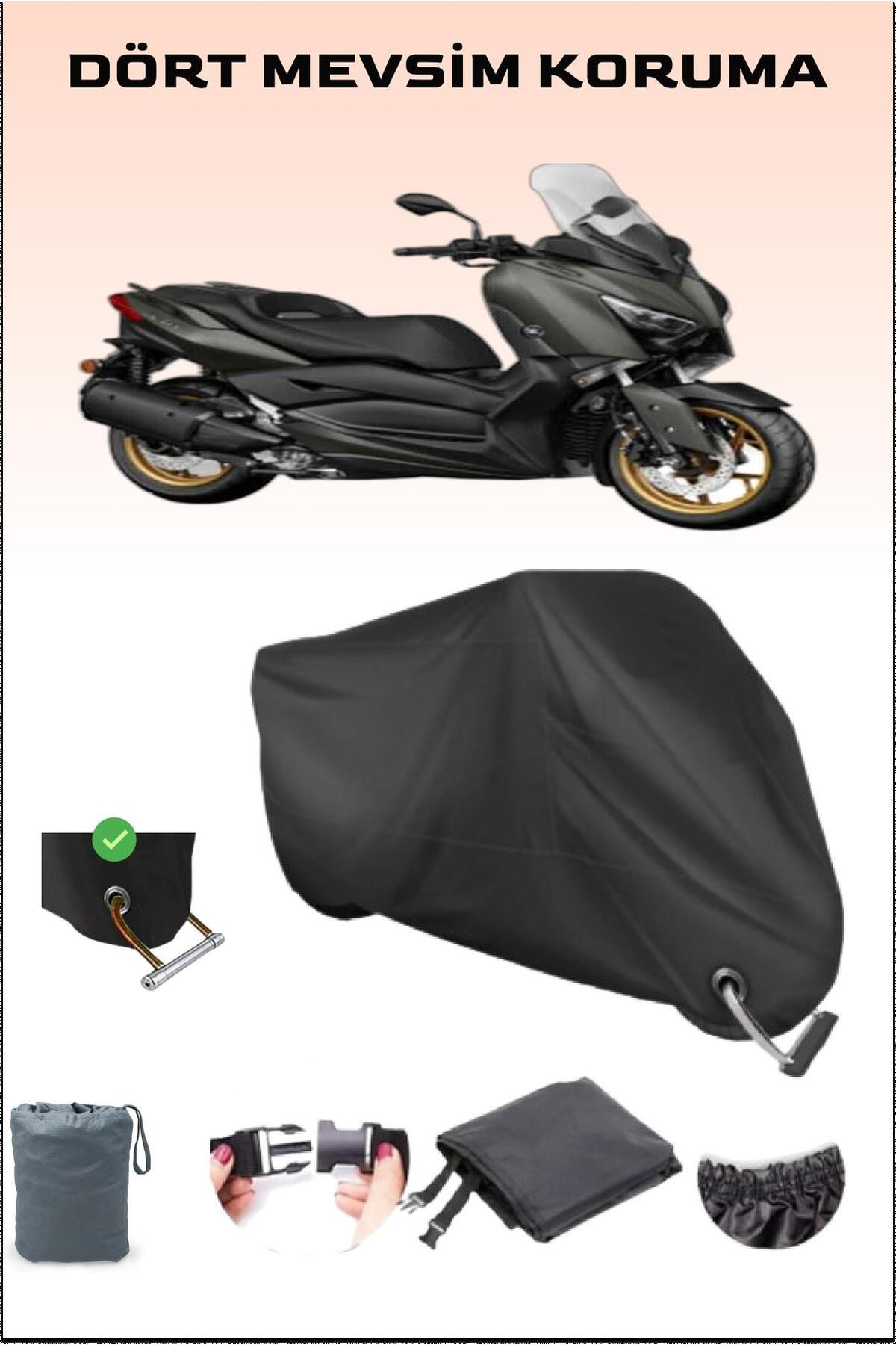 چادر موتورسیکلت مشکی YAMAHA X MAX 250 TECH برای قفل موتور سیکلت سازگار با ایمن ضد آب Breen