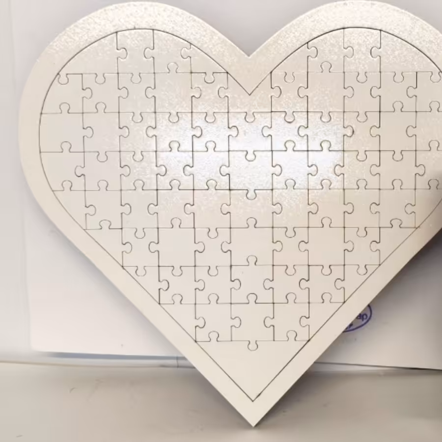 پازل چوبی قلبی 20.20