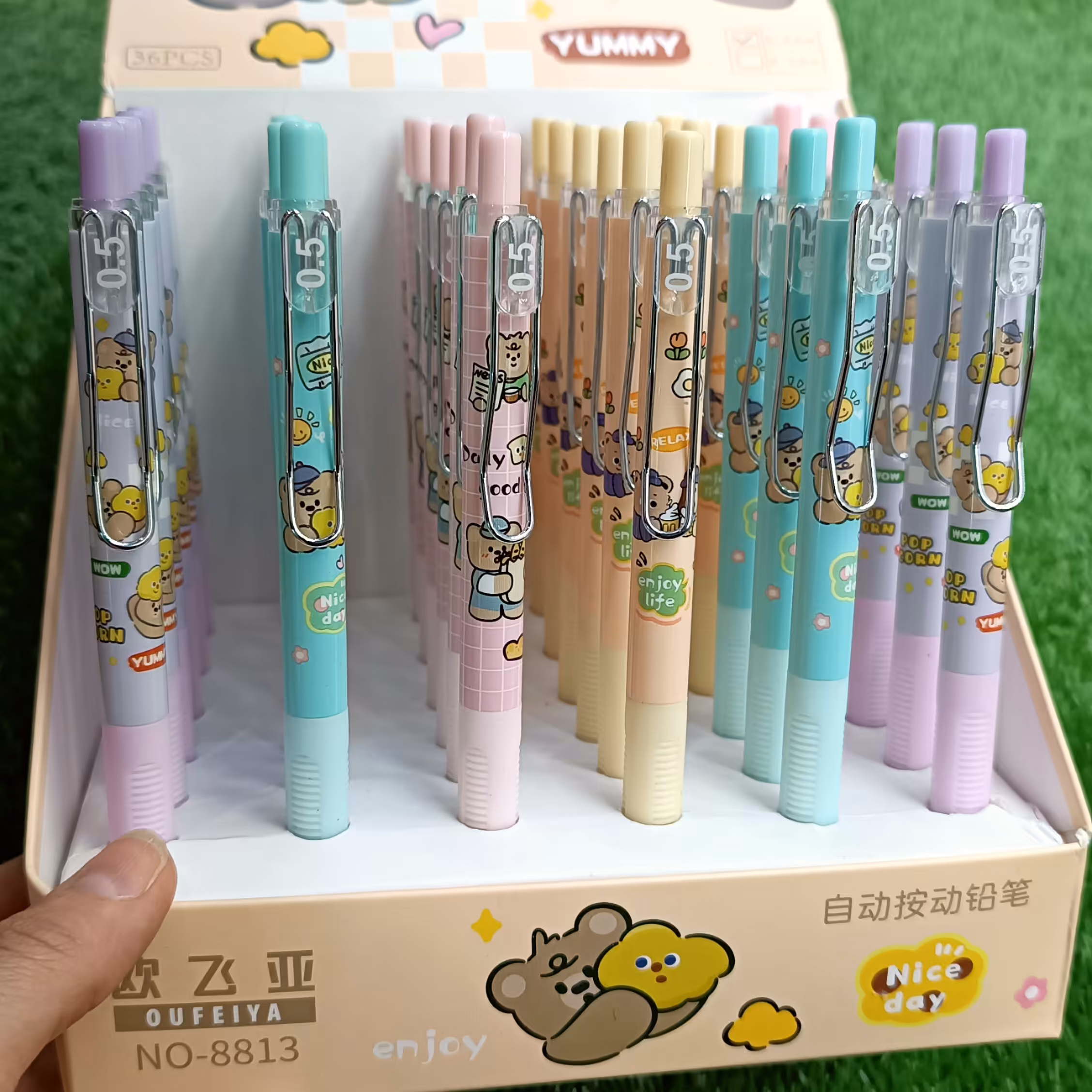 اتود فانتزی با کیفیت عالی نوک 0.5 اتود فشاری مدادفشاری لوازم تحریر فانتزی 