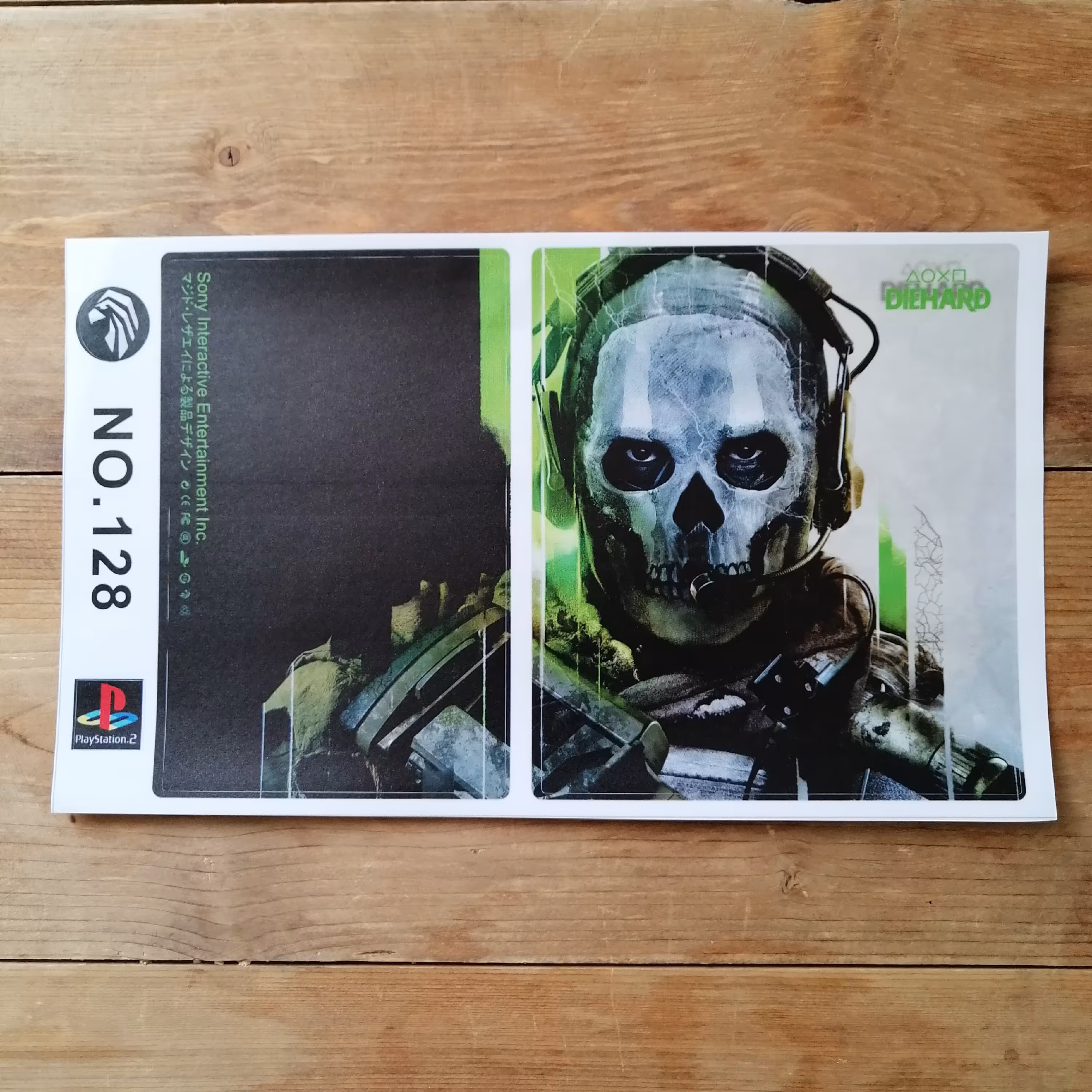 برچسب کنسول پلی استیشن2 ps2 کال آف دیوتی call of duty 128 برای playstation2 