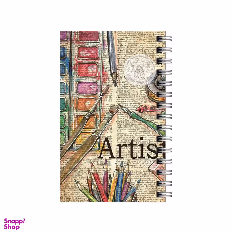 دفتر یادداشت 60 برگ To Do List طرح بک گراند روزنامه ای هنری کد 5571039