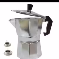 قهوه جوش اسپرسو2کاپ آلمینیومی ارسال رایگان 