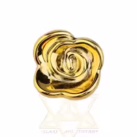 دستگیره گل رز پایه دار طلایی اکسسوری یراق آلات