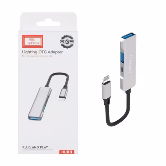 هاب 3 پورت لایتنینگ ارلدام  مدل HUB11