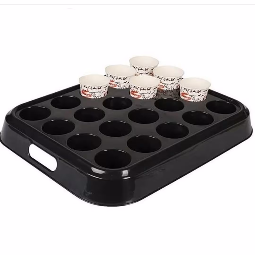 سینی لیوان یکبارمصرف یا سینی اربعین و هیئت سینی موکب سینی لیوان کاغذی سینی محرم در پلاسکو دهقان 