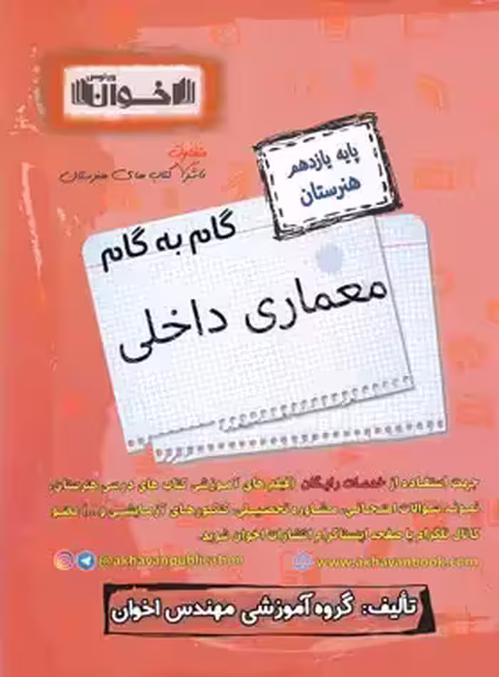 گام به گام معماری داخلی یازدهم هنرستان اخوان | چی بخونم