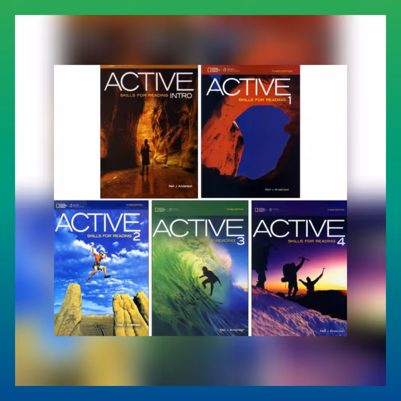 آموزش زبان انگلیسی مهارت ریدینگ یا خواندن در قالب 5 جلد با داستان های متنوع