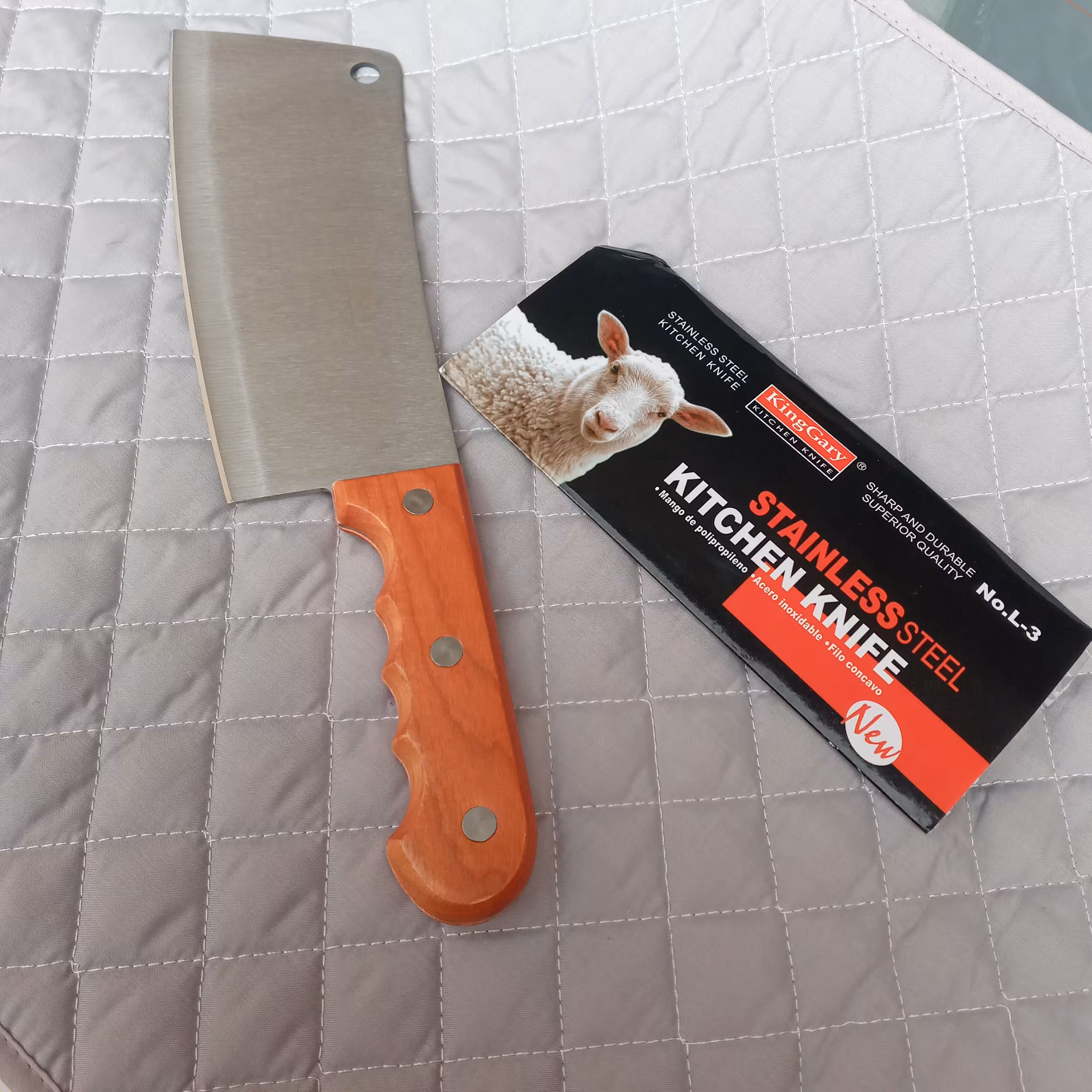 ساطور بزرگ آشپزخانه استیل مارک King Gry مدل NO-L-3 چاقو - کارد - ساطور  