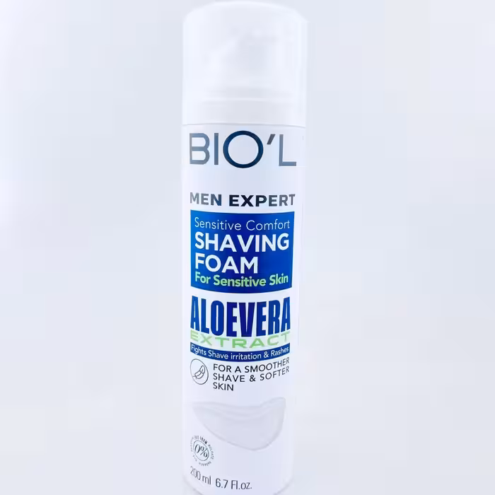 فوم اصلاح مردانه آلوئه ورا پوست حساس بیول