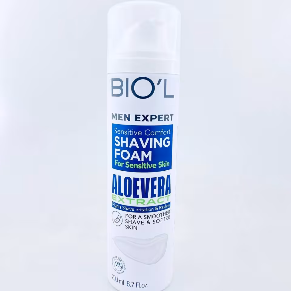 فوم اصلاح مردانه آلوئه ورا پوست حساس بیول