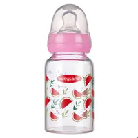 شیشه شیر پیرکس 120 میل طرح هندوانه با سرشیشه ارتودنسی بیبی لند Babyland