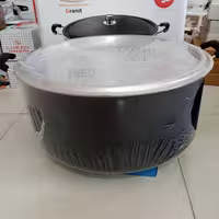 قابلمه 50 گرانیت مارک ساعد با پوشش سه لایه گرانیتی  رنگ مشکی چروک 