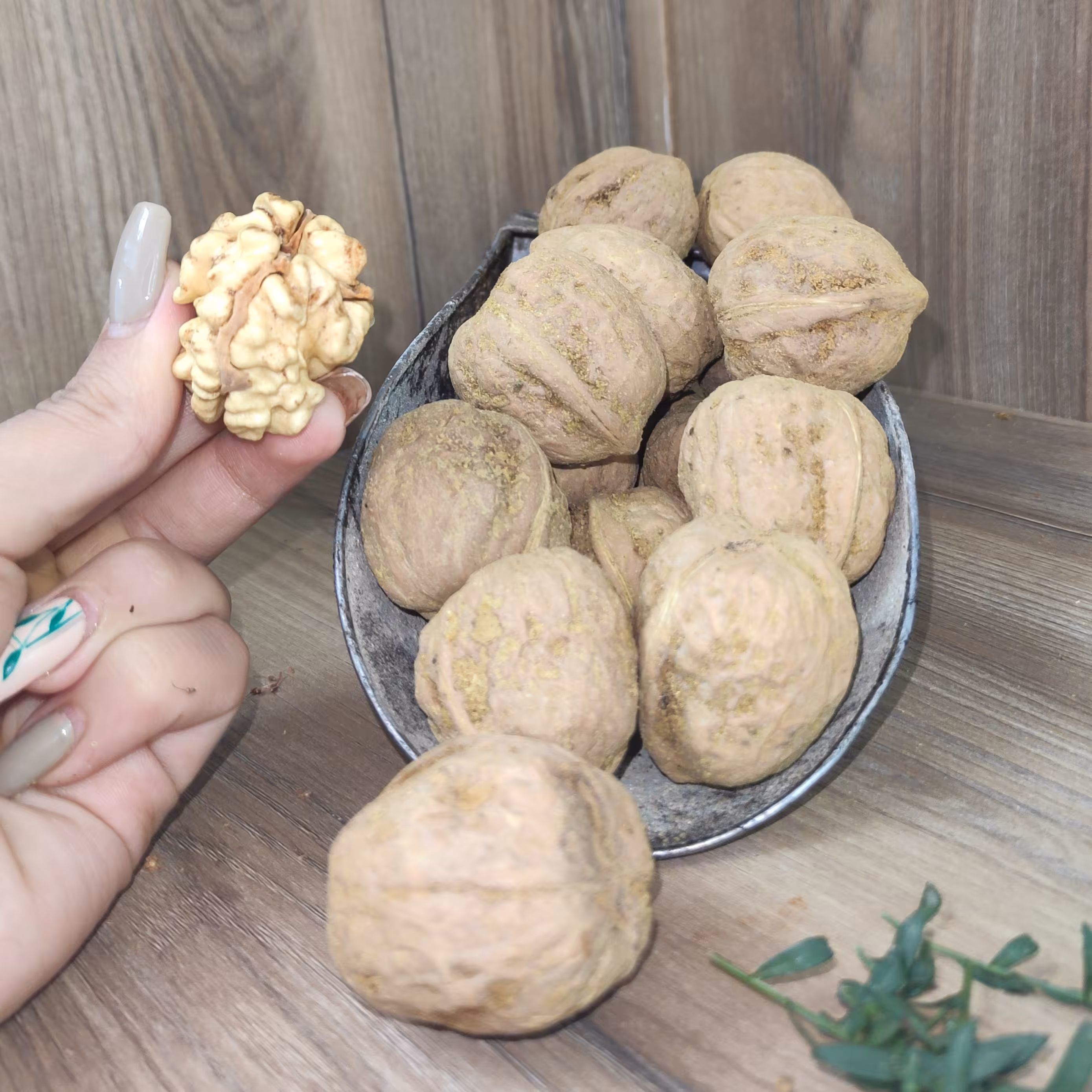 گردوی پوست کاغذی باغات ملایر یک کیلویی 