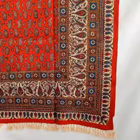 رومیزی قلمکار اعلا صادراتی 200 در 135 قرمز