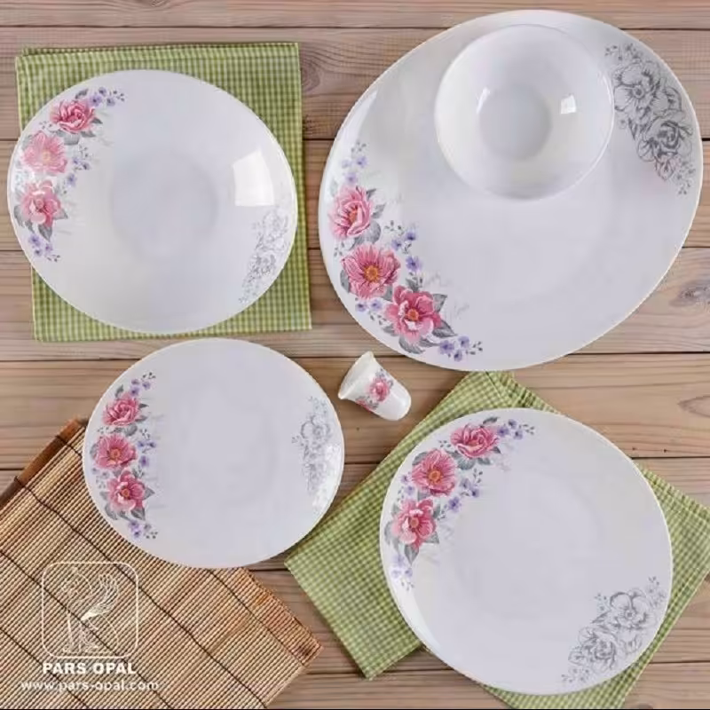 سرویس پذیرایی آرکوپال 28 پارچه پارس اپال طرح آدرینا 253 قالب بیضی 